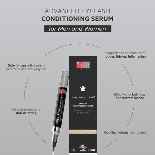 DS Laboratories Spectral.LASH Eyelash Growth Serum - Lash Serum for Eyelash Growth and Thickness, Eye Lash Growth Serum, Eyelash Conditioner, Eyelash Serum to Grow Lashes, Safe for Eyelash Extensions