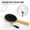 Combetter 100% Boar Bristle Hair Brush, Eco-Friendly Hairbrush for Women Men & Kids, Hair Smoothing and Massaging Detangling, Enhance Shine &Health