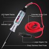 Premium Digital LED Automotive Circuit Tester, DC 2.6V-32V Test Light with Portable PU Extended Spring Wire, Vehicle Circuits Low Voltage Light Tester with Sharp Stainless Probe