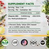 BASIC GREENS Vitamin B12 Sublingual (Vegan) 2 Fl Oz - Methylcobalamin B12 Vitamins 5000 mcg, B12 Liquid Drops, Methyl B12, Cherry Flavor