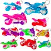 Roaqua 30 Packs Bulk Mini Pop Fidget Sensory Push Party Favors,Sport Motorcycle Shapes Classroom Prize Gifts