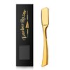 Barber Razor Professional Straight for Men: Stainless Steel Razor Close Shaving Safety Straight Edge Razor for Barbershop Salons Home Hairdressing Use(Gold)