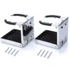 Marinebaby Stainless Steel Adjustable Folding Cup Drink Holders Marine/boat/caravan/car (Cup Holder (2pcs))