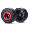 WEFEINO 2Pcs Rear 2.2/3.0" Drag Racing Wheel Tires for 1:10 22S No-prep Drag Racing RC Car Short Course Slash