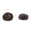 RemeeHi Braided Updo Hair Extensions Clip in/on Costume Bun Chignon Hairpieces 1b#