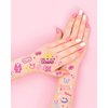 FRESHME Pink Temporary Tattoos Girls - 78 Styles Slumber Party Birthday Supplies, Sleepover Party Cute Decorations, Party Favors Sleepover Accessory Activity