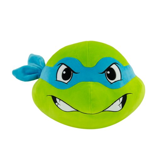 Club Mocchi Mocchi- Teenage Mutant Ninja Turtles Plush - Leonardo Head Plushie - Squishy TMNT Toys - Plush Collectible TMNT Figures - Soft Plush Toys and TMNT Room Decor - 15 Inch