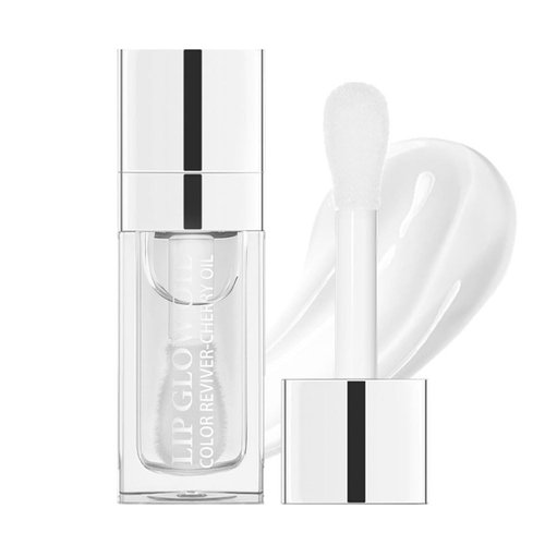 Hydrating Lip Glow Oil, Moisturizing Lip Glow Oil, Nourishing Glossy Transparent Lip Oil, Plumping Lip Oil, Lip Balm, Non-sticky Tinted Toot Lip Balm for Lip Care (Clear)