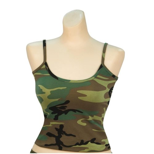 Rothco Woodland Camo Booty Camp Booty Shorts & Tank Top,X-Small