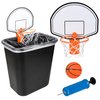 ArtCreativity Trash Can Basketball Set, Includes Clip-On Hoop with Backboard, Inflatable Ball and Pump, Fun Indoor Basketball Hoop for Kids, Office Toys for Adults, Great Birthday Gift Idea