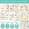 CUTELIILI Easter Temporary Tattoos for Kids 140+ pcs, 12 Sheets Easter Egg and Bunny Fake tattoo for Boys and Girls,Easter Basket Stuffers