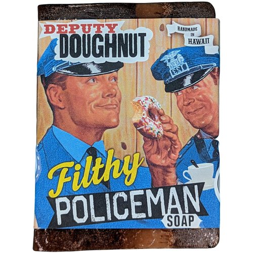 Filthy Policeman All Natural Vanilla Spice Soap Bar, Brown