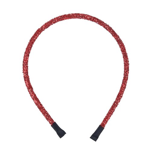 Doneace Christmas Headband Glitter Hair Hoop Red Sparkly Hair Band Women Girls Hair Accessories Headdress For Winter Holiday Christmas Decoration Party Supplies Gift