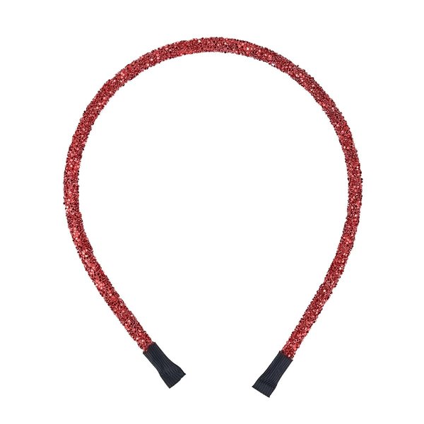 Doneace Christmas Headband Glitter Hair Hoop Red Sparkly Hair Band Women Girls Hair Accessories Headdress For Winter Holiday Christmas Decoration Party Supplies Gift