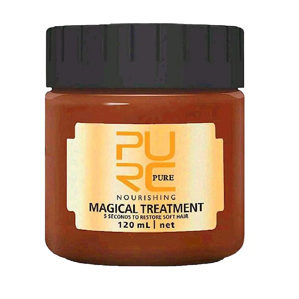 nvyue PURC Magical Keratin Treatment Mask, Advanced Molecular Roots Conditioner for Dry & Damaged Hair, 5 Seconds Restore Soft Hair (120ml)