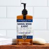 Body Prescriptions Men's Hand Soap by Crimson & Oak | Deep Cleansing Hand Soap with Pump Dispenser, Sandalwood and Mint Men's Hand Wash, Liquid Hand Soap