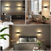 Lightess Modern LED Wall Sconce Indoor Up Down Wall Lamp Dimmable Wall Lights 12W Hallway Wall Lighting for Living Room Bedroom Stair, Warm White