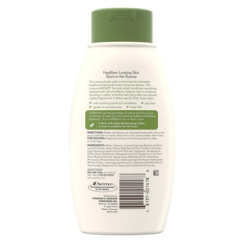 Aveeno Body Wash Daily Moisturizing 12 Ounce (354ml) (Pack of 2)