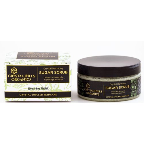 Crystal Hills Organics Sugar Body Scrub Crystal Harmony Green Quartz