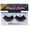 Elegant Lashes #199 Black (Triple Pack - 3 Pairs) | Thick Super-Long 100% Human Hair False Eyelashes for Dancers, Drag Queen, Halloween, Costume, Rave