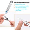 firiKer 4PCS Nail Clipper Set, Sharpest Fingernail & Toenail Nail Cutting Clippers, Quality Stainless Steel Portable Nail Cutter Set with Nail File, Personal Pedicure Kit for Women Man