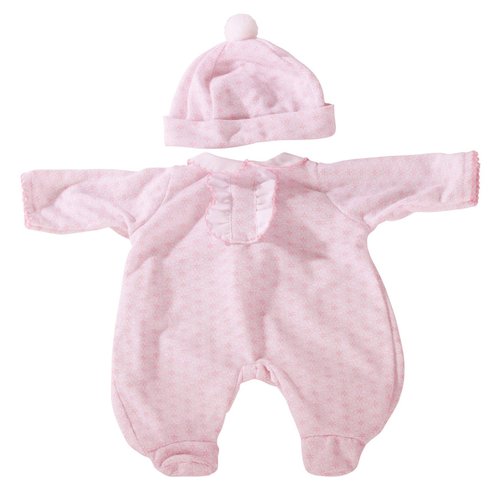 Gotz 2-pc Pink Print Knit Sleep 'n Play Outfit for 12"-13" Baby Dolls