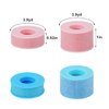4pcs Lash Adhesive Tape, Reusable Adhesive Waterproof Silicone Tape Eyelash Tape for Lash Extension Lash Beauty Auxiliary Tools (2 Pink, 2 Blue)