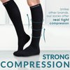 CompressionZ Compression Socks For Men & Women - 30 40 mmHG Graduated Medical Compression - Travel, Edema - Swelling in Feet & Legs - M, White