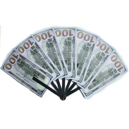 Wii Big Bucks Novelty One Hundred Dollar Bill Personal Hand Fan