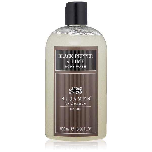 St James of London Black Pepper & Lime Body Wash, 16.9 Fl Oz