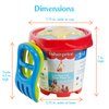 Fisher-Price Toddler 3-in-1 Beach Bucket, Portable Sprinkler and Sandcastle Mold | Water Toy and Sand Toys for Ages 18+ Months | Includes Sand Tools