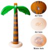 R HORSE 9Pcs Inflatable Palm Tree Flamingo Banana Beach Ball Parrot Monkey Shark Dolphin Beach Pool Toys for Tropical Hawaiian Luau Party Summer Pool Beach Party Outdoor Indoor Decorations