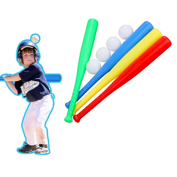 Vaguelly Kid Plastic Baseball Toy Kit, 6Pcs Baseball + 6Pcs Bat, Foam Baseball Set, Outdoor Sports Game Toy Set for Backyard Games & Partie, Toddlers 3 Years +