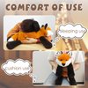 ARELUX Soft 18in Red Fox Stuffed Animals: Fox Plush Cute Cuddly Body Pillow Hug Sleeping Fluffy Wild Animal Toys Bed Decor Plushie Doll Friends Family Member