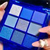AMY'S DIARY Blue Eyeshadow Palette Glitter Eye shadow Makeup,Navy Blue Eyeshadow Shiny Sparkle Shimmer Glitter blue Eyeshadow Waterproof Pallete,royal blue Glitter Blue Eye Eyeshadow Make Up
