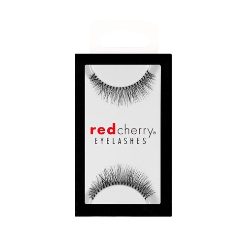 Red Cherry False Eyelashes #747S, Black (Pack of 6)