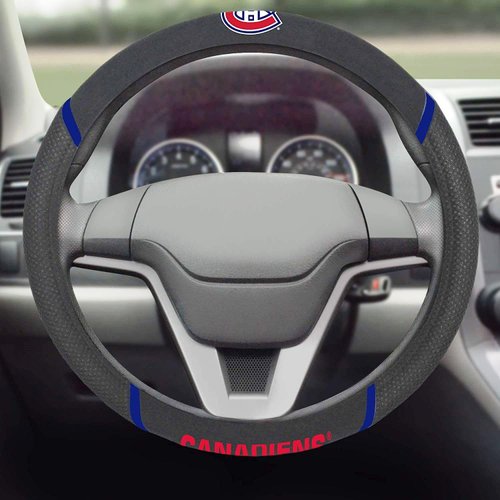 FANMATS 17029 Montreal Canadiens Embroidered Steering Wheel Cover