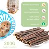 GMMA 200g Apple Sticks Bunny Chew Toys for Rabbits Guinea Pig Hamster Treats Chinchilla Chews Toys Small Animals Chew Stick Toys Treats (7, Ounces)