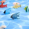 12PCS Tropical Fish Toys, Pastic Sea Creatures Figurines Set, Educational Learning Ocean Animal Figures, Themed Party Favor Miniature Toys for Boys Girls