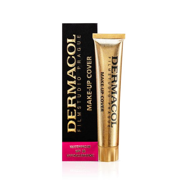 Dermacol - Full Coverage Foundation, Liquid Makeup Matte Foundation with SPF 30, Waterproof Foundation for Oily Skin, Acne, & Under Eye Bags, Long-Lasting Makeup Products, 30g, Shade 224