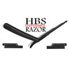 HBS Disposable Razor Heads, With Safety-Lock For Professional Barber Use 100 Count, Each Box Include 1 Multi-Use Straight Razor Handle.