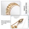 Aukmla Boho Sequins Head Chain Festival Wedding Headpiece Hair Chain Spring Summer Christmas Fashion Headband Hair Jewelry for Women and Girls (Gold)