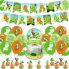 Yoshi Party Decorations,Birthday Party Supplies For Mario Yoshi Party Supplies Includes Banner - Cake Topper - 12 Cupcake Toppers - 18 Balloons