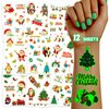 TatoYard 12 Sheets Bulk Christmas Glows Temporary Tattoos for Girls and Boys, Waterproof Birthday Decorations for Christmas Party, Glows Party Favors for Christmas Stocking Stuffers