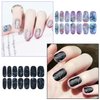 WOKOTO 20 Sheets Gradient Nail Polish Stickers Marble Nail Stickers Full Nail Wraps for Women Nails Gel Nail Strips Peel and Stick Nail Polish Stickers for Nails Gel Nail Stickers Nail Gel Stickers