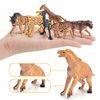 BRETOYIN Mini Prehistoric Mammals Animals Toys Set 12PCS Animal Figures Wildlife Figurines Woolly Mammoth Saber-Toothed Tiger Model Dire Wolf Figure Kids Birthday Gift