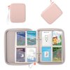 CROTIRAD Card Binder for Yoto Player Cards with 80 Pockets, Yoto Card Holder with 10 Removable Sleeves, Carrying Case for Yoto Cards with Hand Strap, Pink