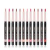 QiBest 12 Colors Lip Liner Pencil Waterproof Non-Marking Matt Velvet Lipstick Pen （12Pcs Lot Set）