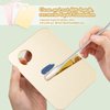 3PCS Acrylic Cosmetic Palette with 3PCS Spatula Tool, Makeup and Drawing Mixing Palette for Liquid Foundation Eye Shadow Oil Paints