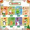EvoEcho 32 Sheets Christmas Make Your Own Stickers Christmas DIY Make a Face Stickers for Kids Christmas Party Games Favors Toddler Holiday Crafts Xmas Gifts Christmas Tree Santa Claus Cartoon Sticker